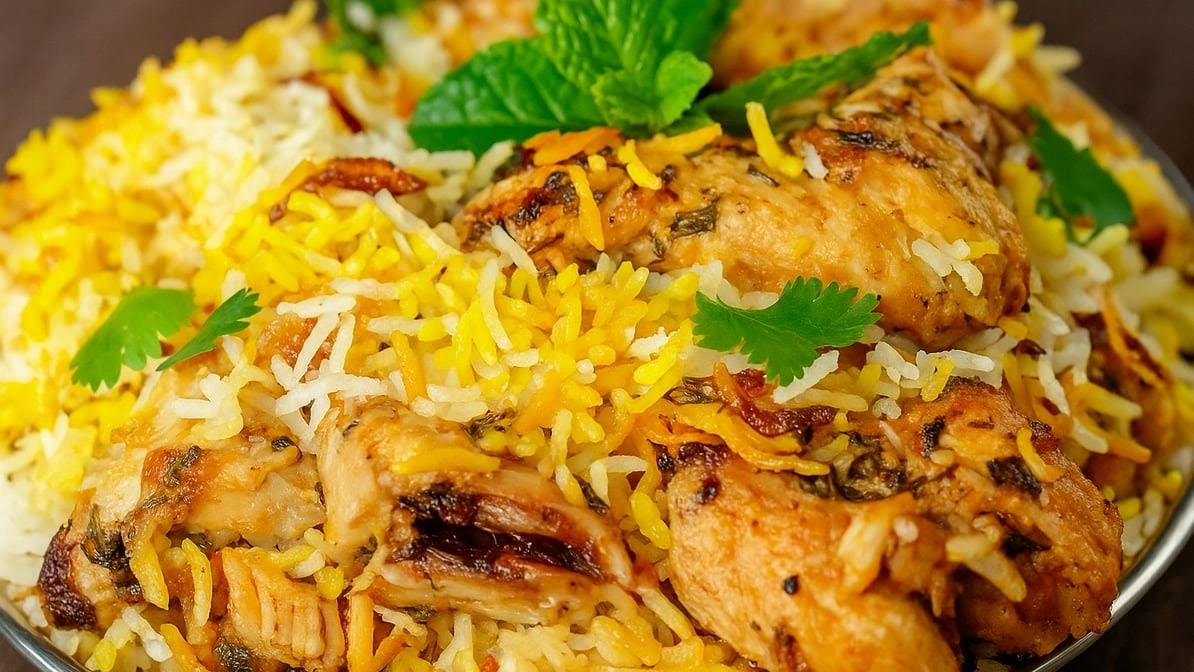 Chicken Biryani at Tandoori Bites Indian Cuisine in Edmonton