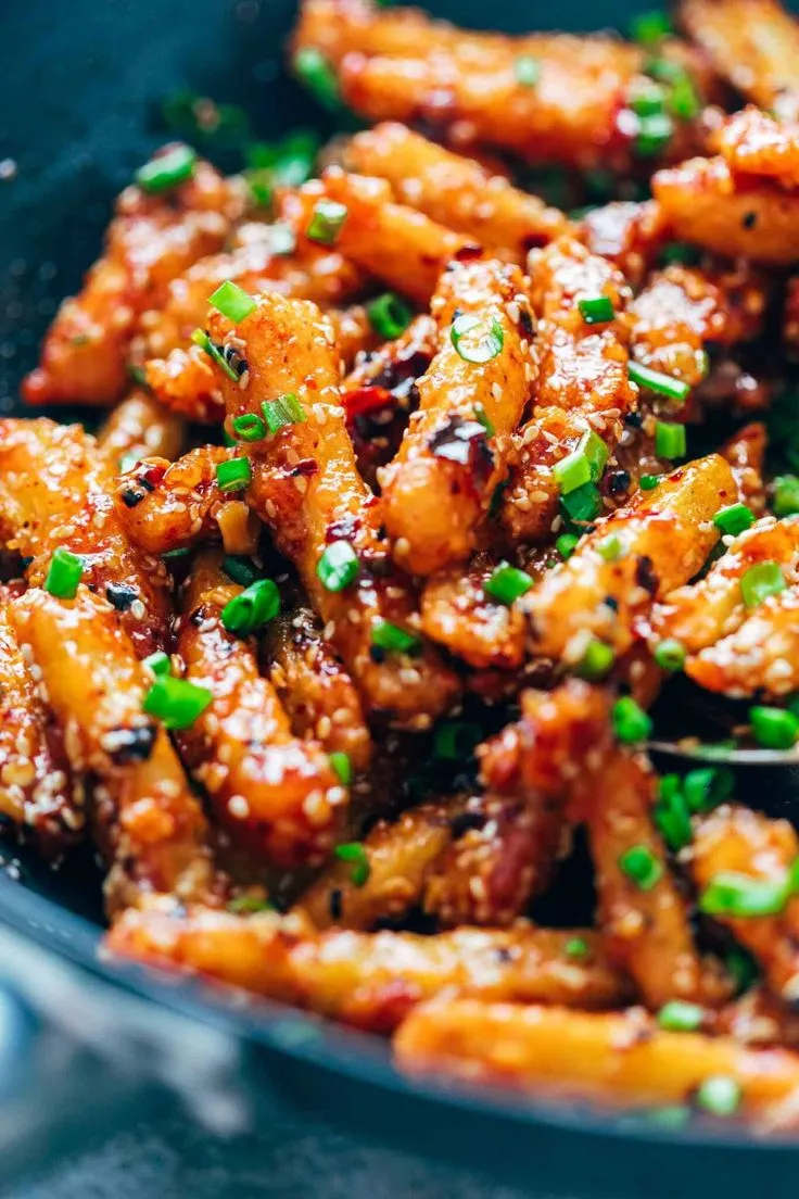Delicious honey chilli fries in Edmonton, AB